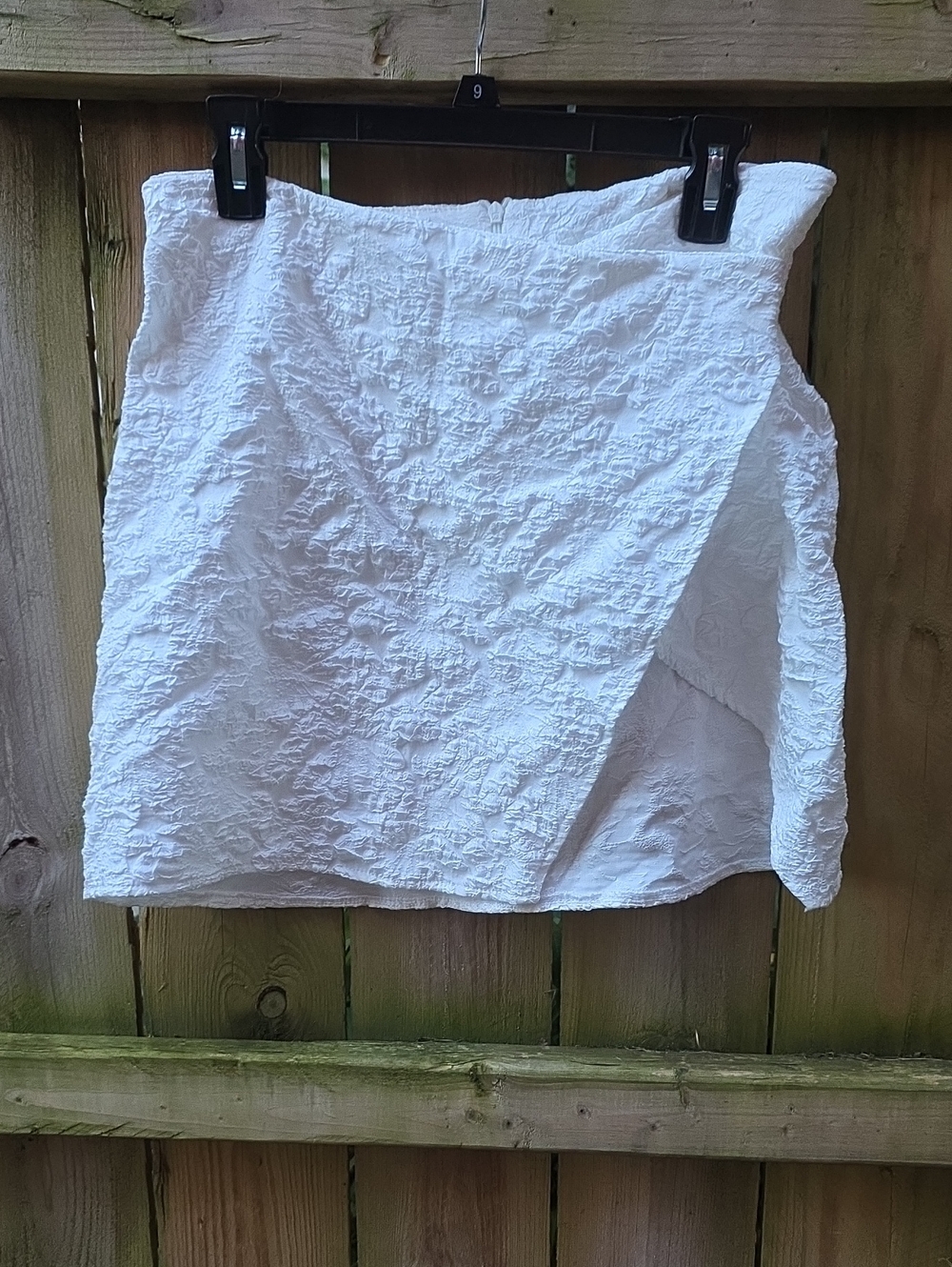 SHEIN White Textured Mini Skirt